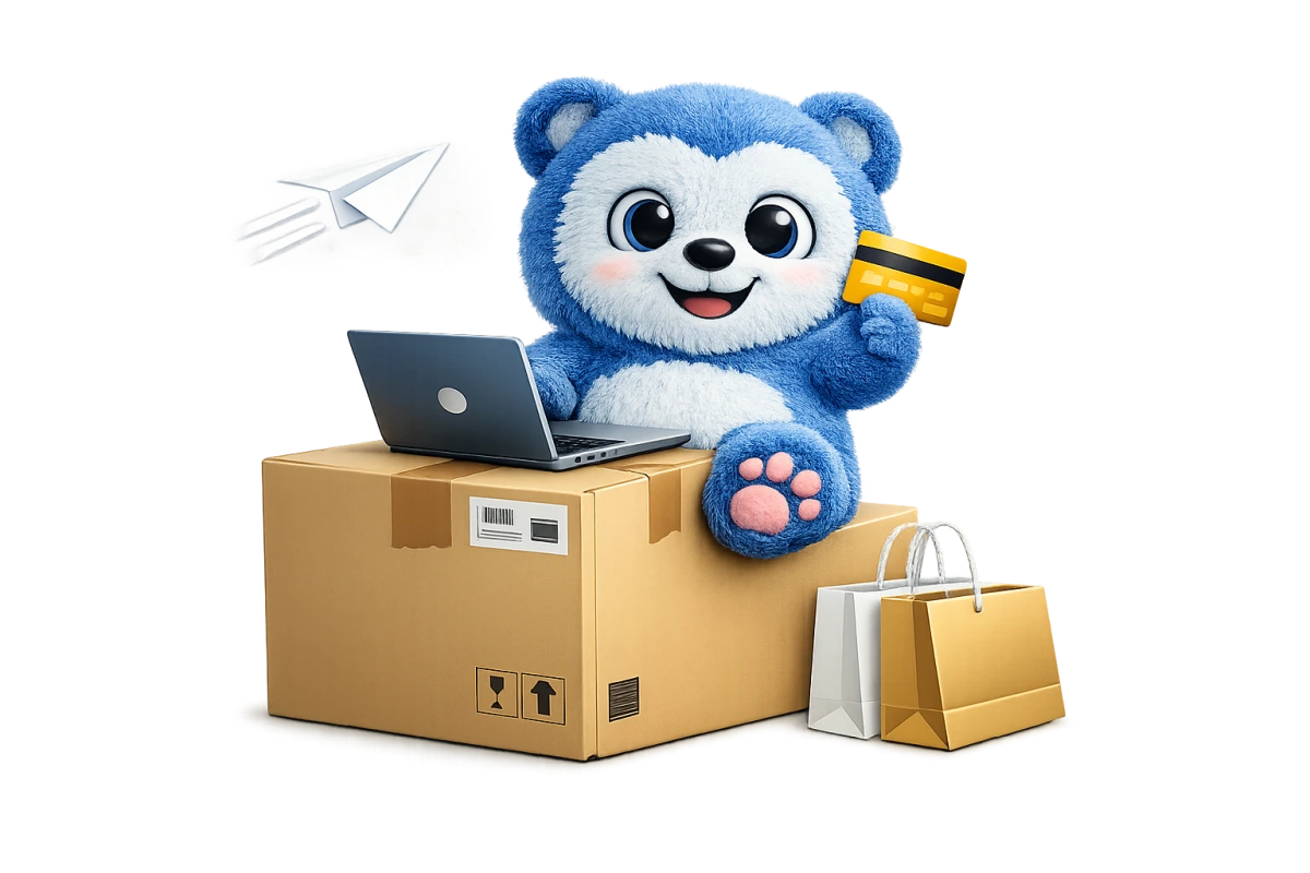 Hubbly mascotte e-commerce